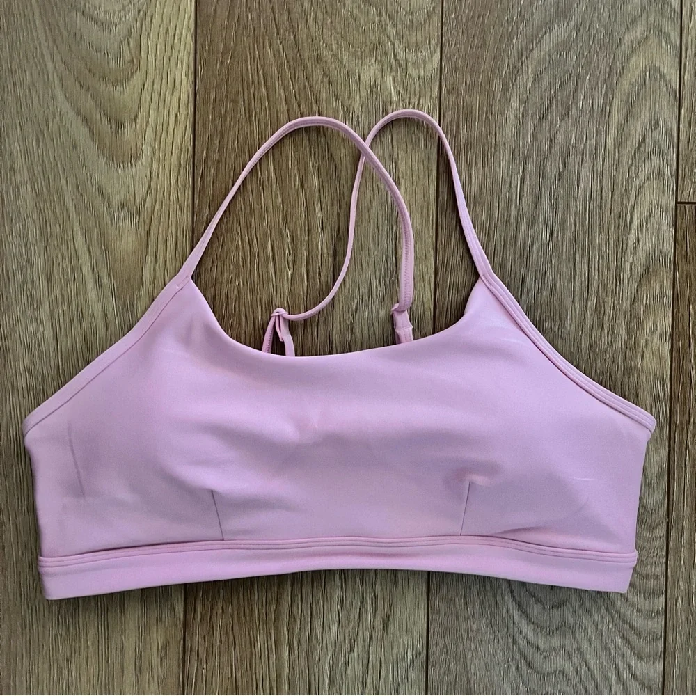2 PIECE SET ALO YOGA SWEET PINK AIRLIFT LEGGINGS AND BRA